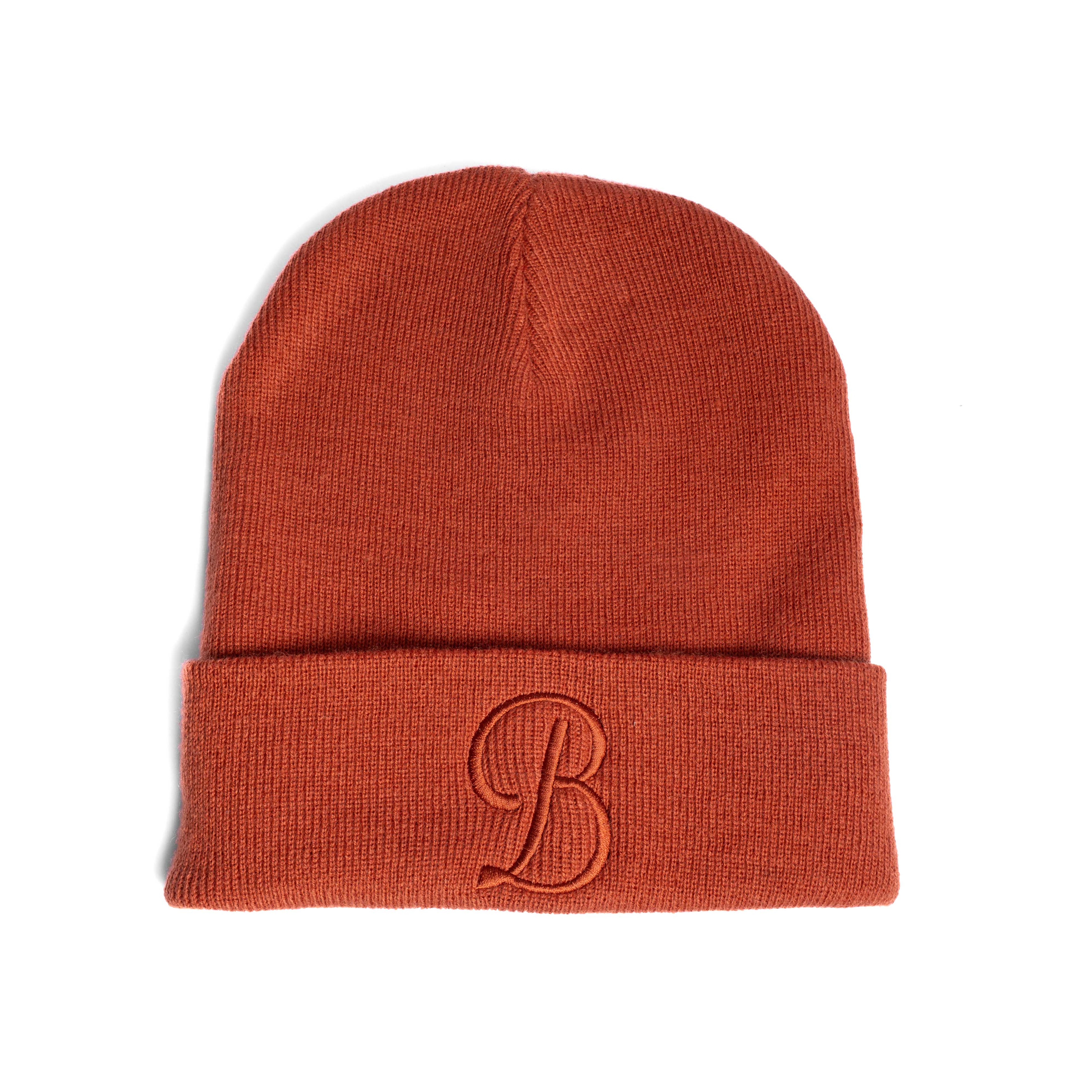 Orange beanie with or Blok B embroidered