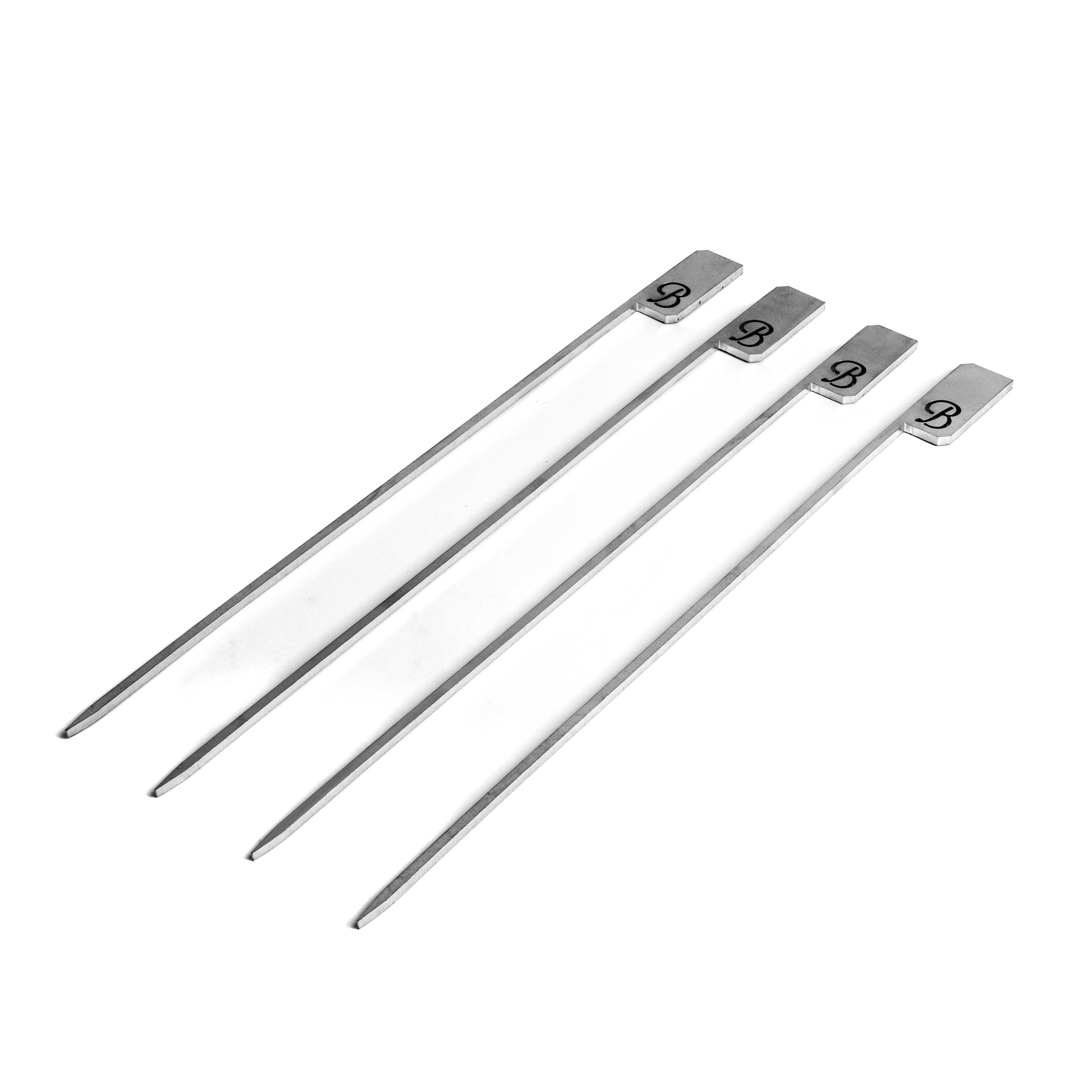 Set of four Blok stainless steel cooking skewers
